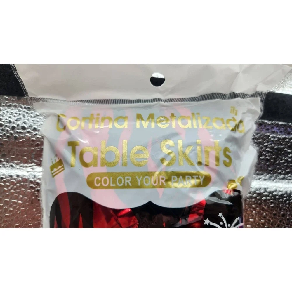 2 Pack Foil Fringe Curtains 3.3x6.6 Ft Metallic Tinsel Backdrop Party...